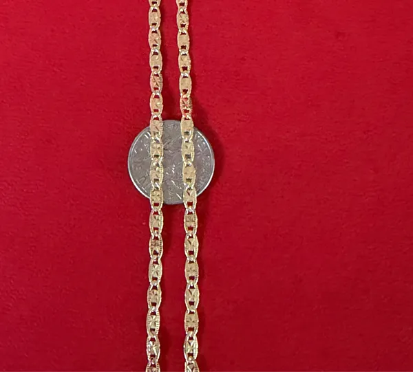 14k gold plated necklace 18 inch - Image 2