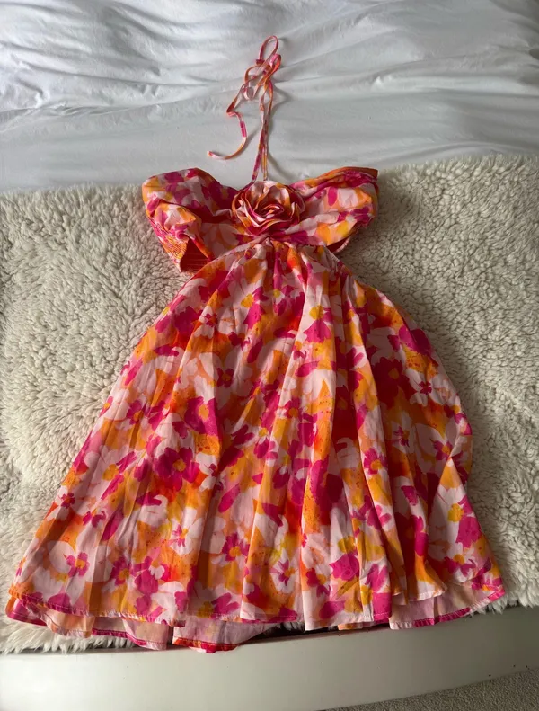 Boutique Floral sunset flowy dress - Image 7