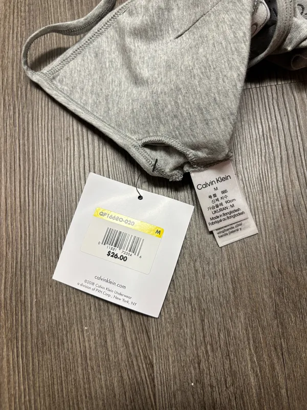 Calvin Klein Gray Racerback Bra - Image 9