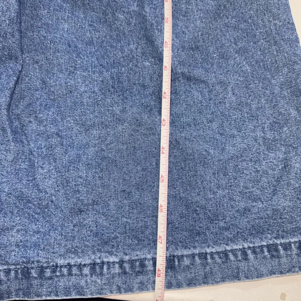 VTG‎ Sunbelt Jumper Dress Blue Jean Denim Overall Country Modest Cottagecore Lg - Image 10