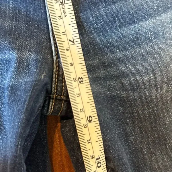 Paige skyline skinny crop mid rise dark wash 27 - Image 7