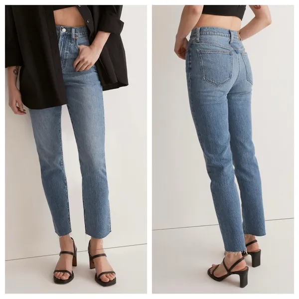 Madewell The Perfect Vintage Jean in Earlside Wash: Raw-Hem Edition - Size 29 - Image 2