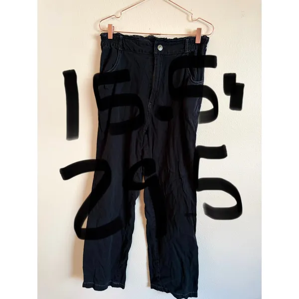 Known Supply Utility Pants Women Size M Black Paperbag Waist‎ Carpenter Contrast - Image 7