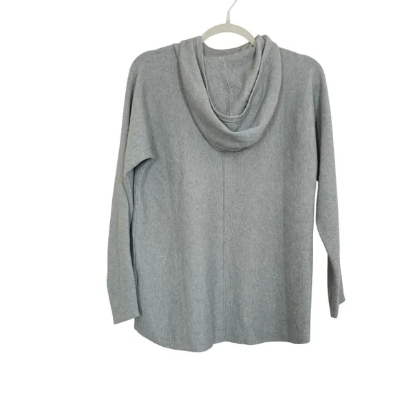 Quince Women's Size Small Eco-Knit Milano Stitch Pullover Hoodie Heather Grey - Image 6