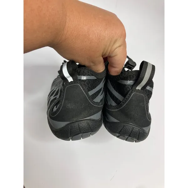 Hike Barefoot Water Shoes Women 39 Black Excellent Minimalist Bungee mesh hiking - Image 4