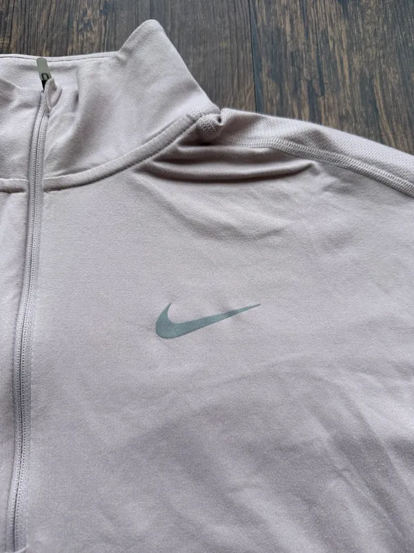 Nike Women’s Pink Dry Fit Element Quarter Zip Running Long Sleeve Top - Size XS - Image 7