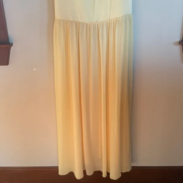 Show Me Your Mumu Dalia Maxi Dress in Pale Yellow Size Small NO SCARF - Image 5