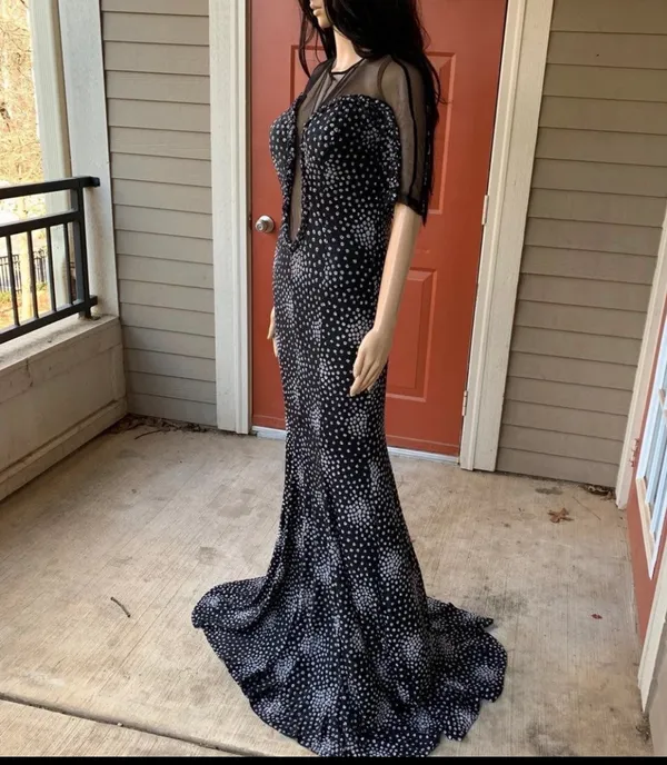 Gorgeous Formal Dresses Black Size 12 - Image 7