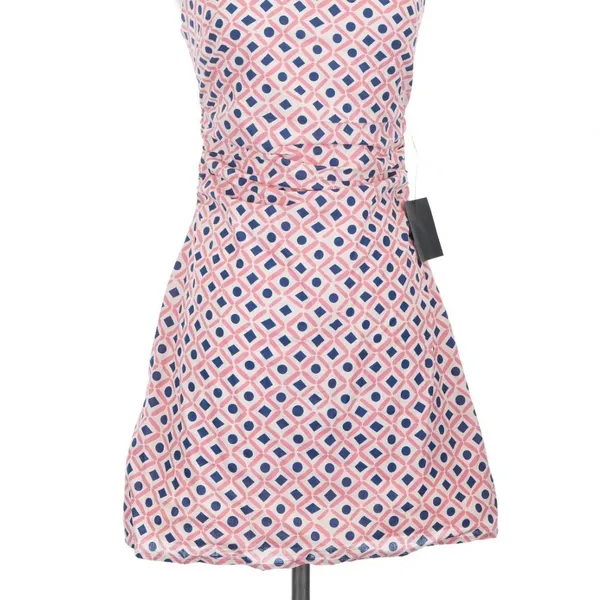 Lulus Pink Geometric Mini Dress Square Neck Size S Preppy Summer Retro Mod Y2K - Image 4