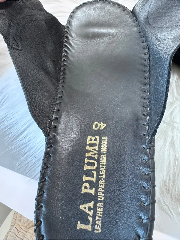Paola Adjustable Leather Slide Sandals Women’s Size 40 Made in Italy - Image 10