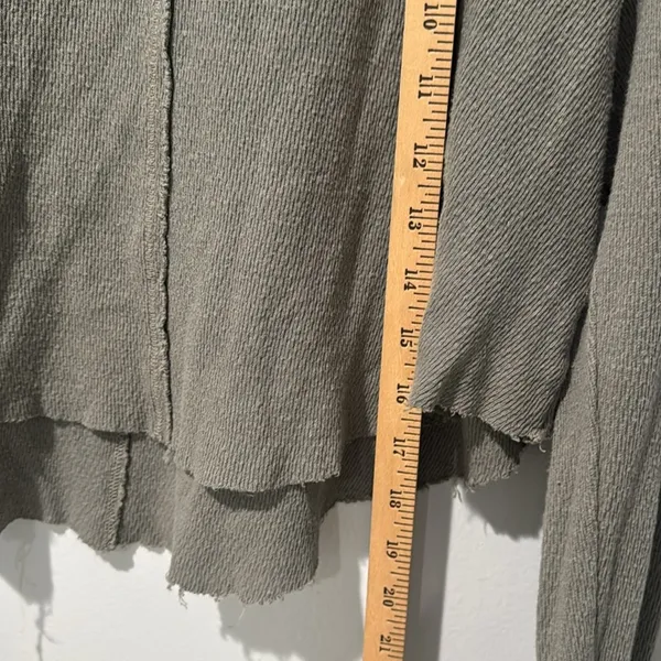 Free People Movement Women's Thermal Cropped Top Sz M Boho Chic Cozy Relaxed - Image 8