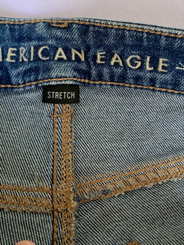 aerie Distressed Blue Boyfriend Jeans - Image 3