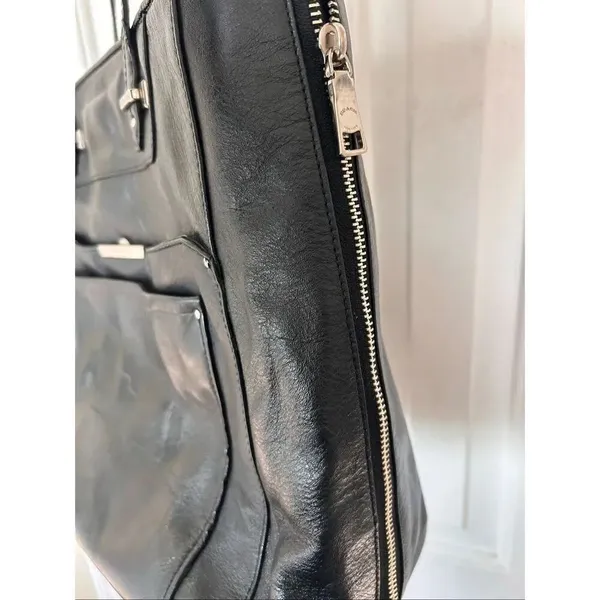 Coach Taylor 32824 Black Leather Large Tote Shoulder Bag Satchel $598 - Image 3