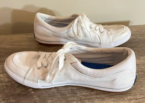 Keds White Canvas Sneakers Tennis Shoes Women’s Size 8.5 DIY Project - Image 8