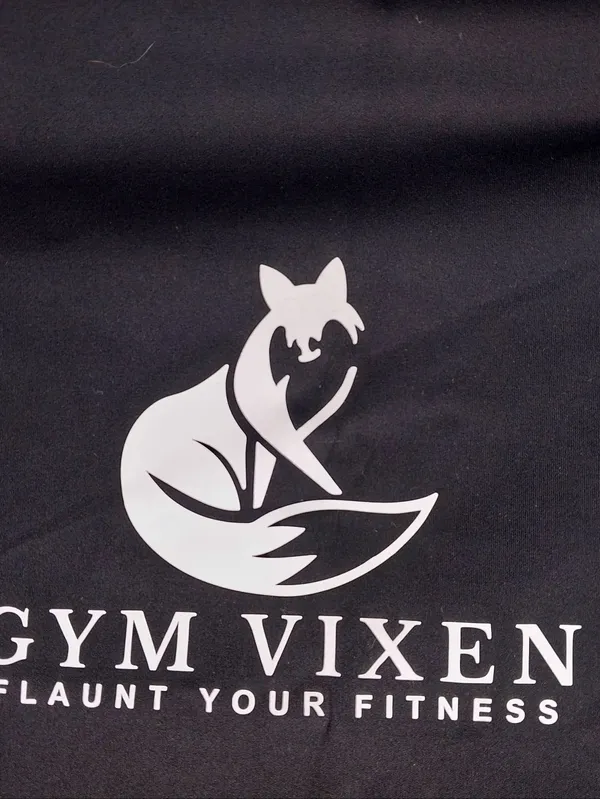 Gym Vixen Black Logo Women's Performance Athletic Gym Activewear Tee NWT - Image 3
