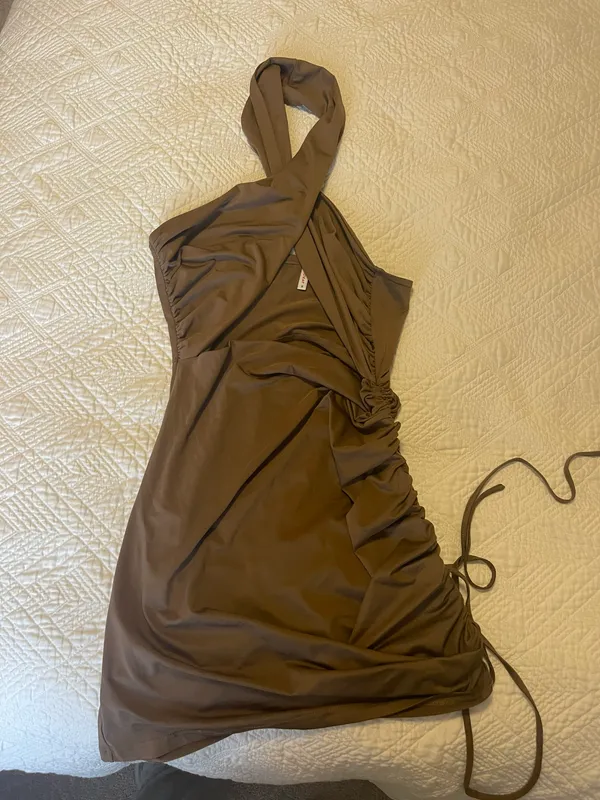 SheIn Ruched Cross Dress - Image 2