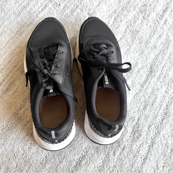 Sorel Women's Kinetic Impact II Wonder Lace Sneaker Shoes Black/Sea Salt - Image 3