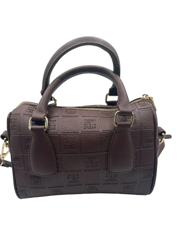 Steve Madden 10" x 7" x 5.5" Embossed Brown Shoulder/Crossbody Bag - Image 5