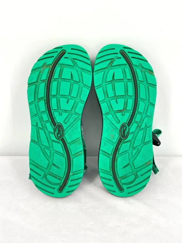 Chaco ZX/2 Classic Mint Green Purple Geo Pattern Strappy Hiking Sandals Size 7 - Image 7