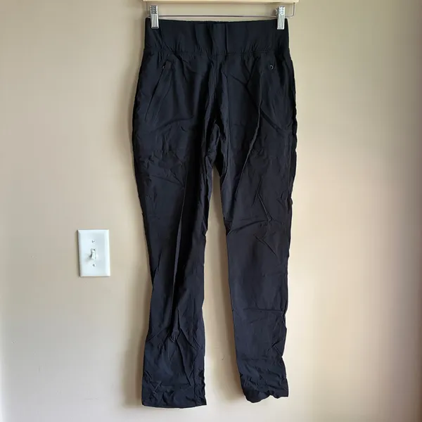 Columbia hiking pants black pockets women's size small elastic waist comfortable - Image 5