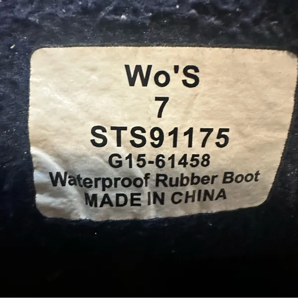 Sperry Duck Boots | Navy Leather Rain Snow Boots, US Women's 7 *No Insoles* - Image 4
