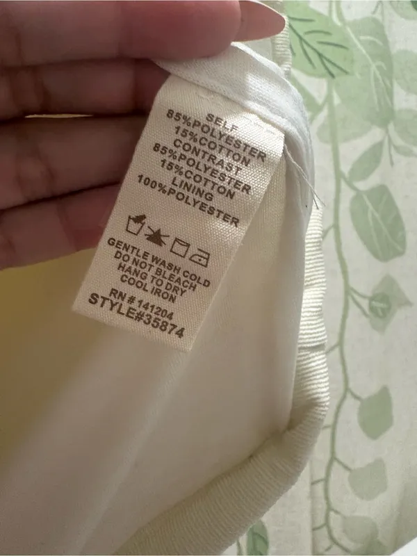 Hem & Thread Cream Quilted Hooded Vest with Brown Trim - Image 3