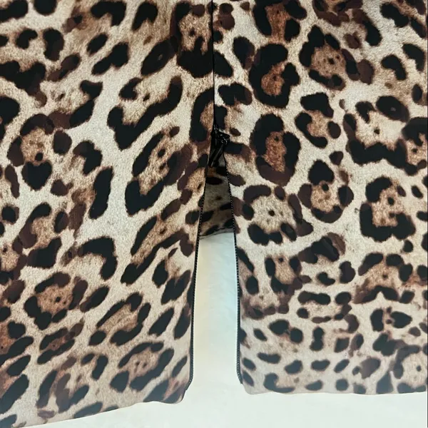 Zara High Waist Leopard Print Shorts - Image 4