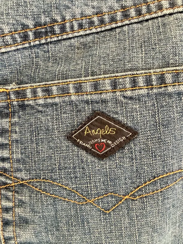 Y2K Knee Length Denim Skirt Blue - Image 4