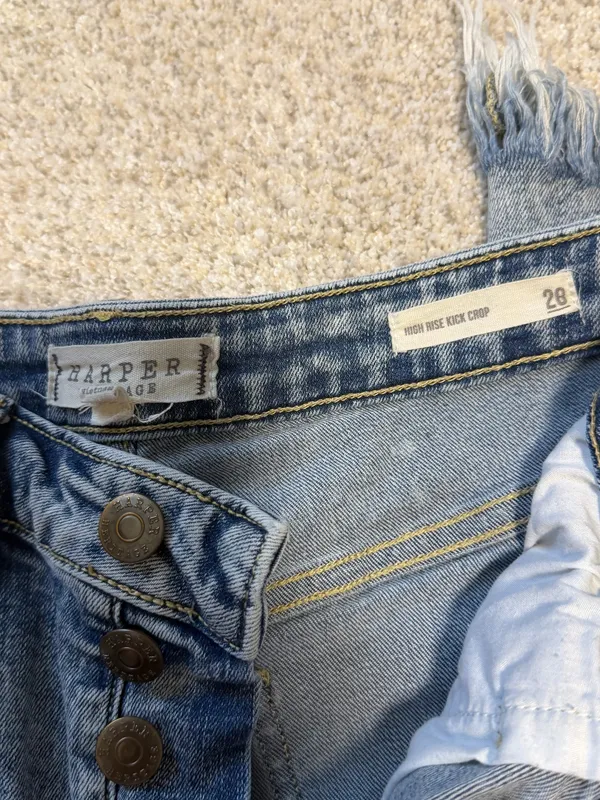 Harper Heritage Boutique Kick Crop Jeans - Image 3
