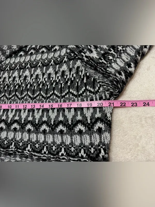 Steve Madden Indie Sweater Fair Isle Mock Neck Size Small - Image 8