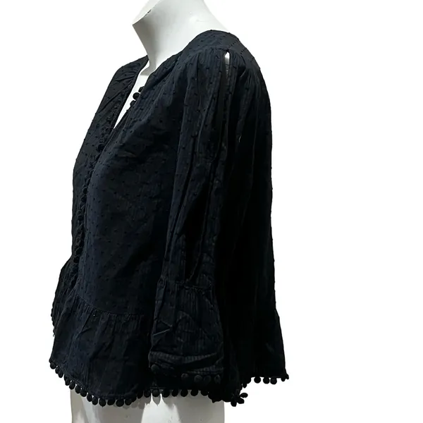 Madewell black short sleeve blouse - Image 7