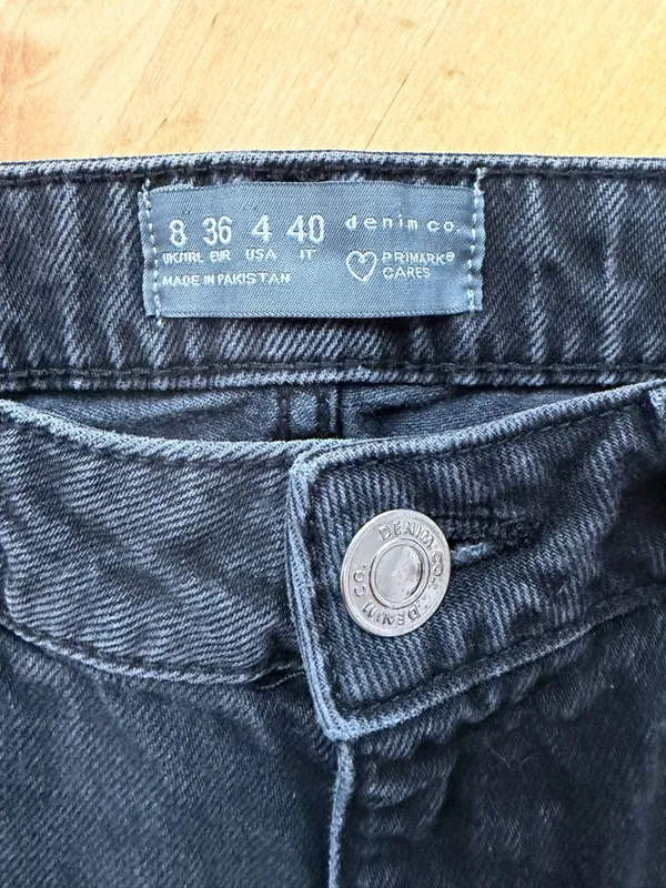 Primark Black Straight Leg Jeans - Image 3