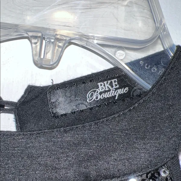 BKE Black Sequin Halter B - Image 3