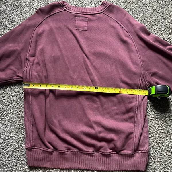 Aerie Burgondy Crew Neck Sweatshirt - Image 4