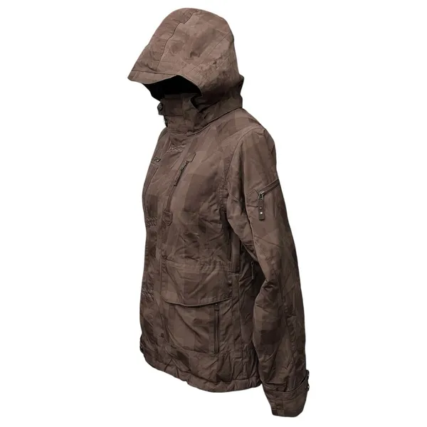 Sims Snowboard Ski Jacket Hood Winter Size Small‎ Brown With Green Lining - Image 5