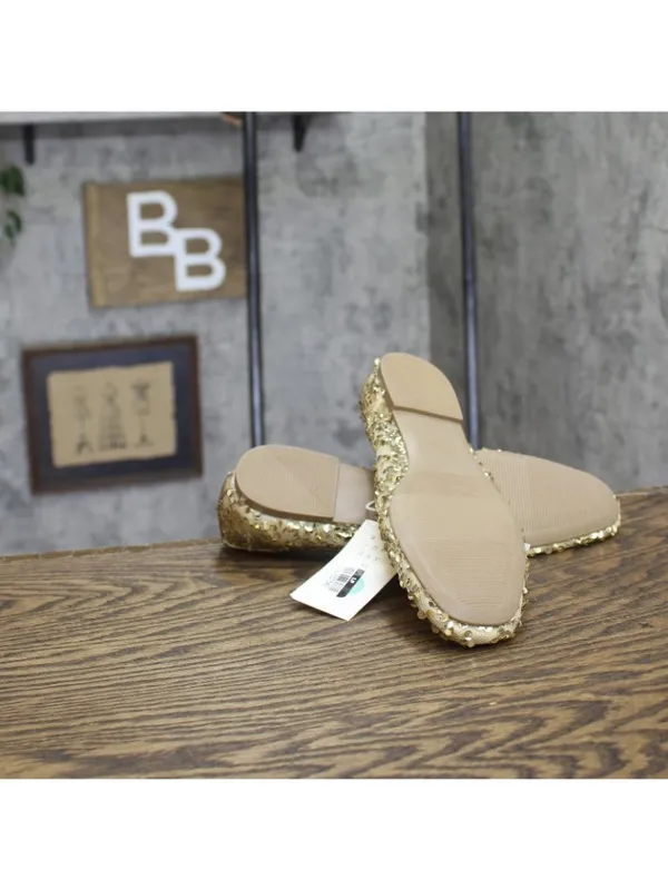 A New Day Womens Sammie Shoes Ballet Flats 94685488 Gold Yellow 8.5M - Image 4