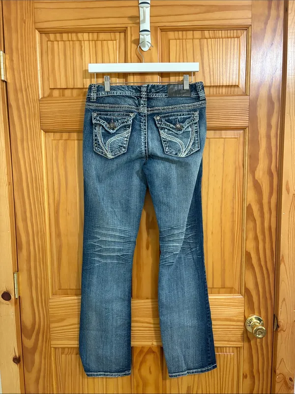 Ariya Jeans Size 12 Vintage Y2K Bootcut Studded Pocket Jeans - Image 4