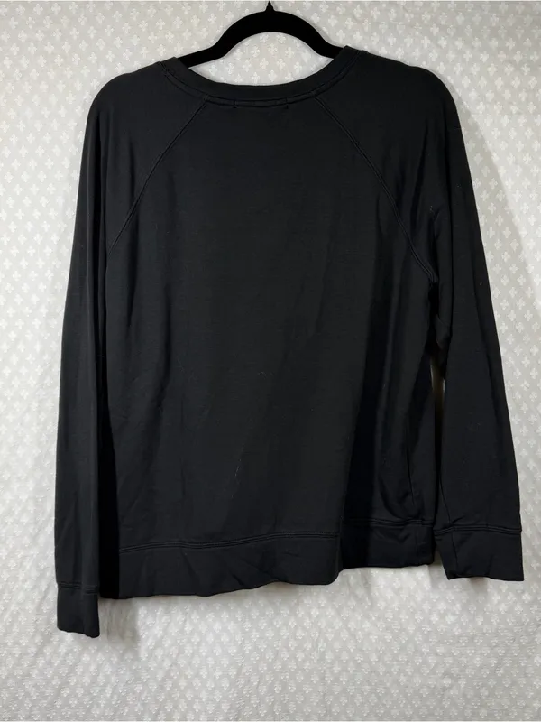 Quince Black Supersoft Fleece Crewneck Sweatshirt - Image 6