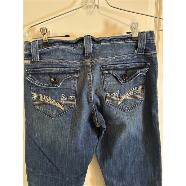Cruel Girl Cadence‎ Medium Wash Boot Cut Stretch Western Wear Jeans Size 5 - Image 5