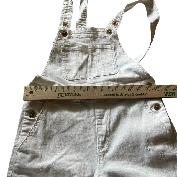 Pilcro & The Letterpress Overalls Women's 25 Off White‎ Denim Anthropologie Farm - Image 8