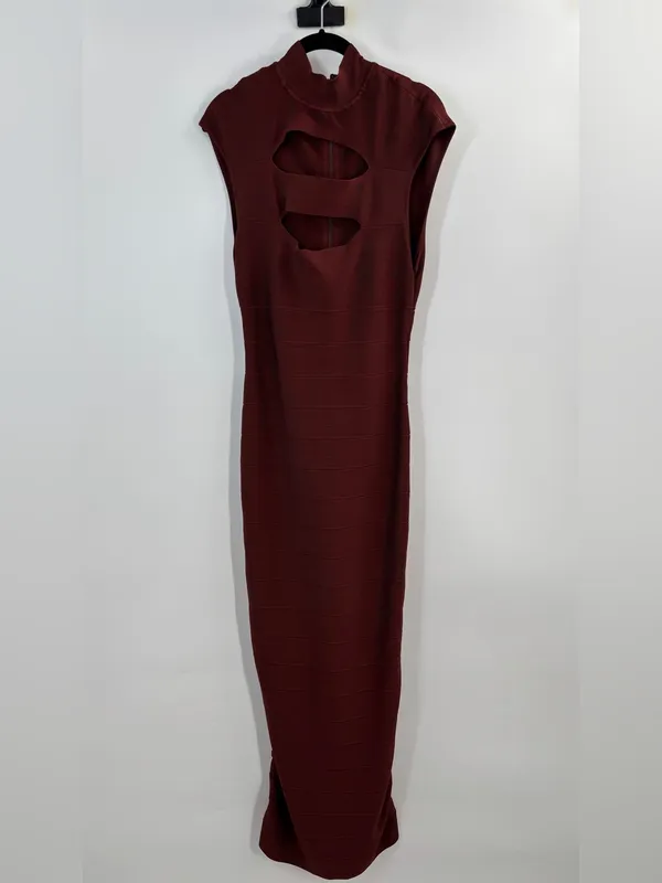 Hervé Léger Icon Cap Sleeve Gown - Image 5