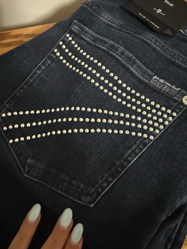 7 For All Mankind Jeans Bootcut Dark Wash - Image 3