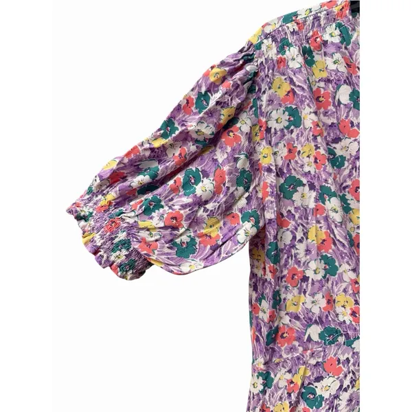 Faithfull The Brand Floral Tiered Midi Dress US Sz 10 Kate Middleton XL #D13-8 - Image 10