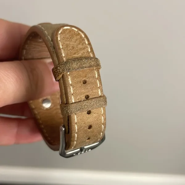 Fossil Leather Brown Tan Womens Watch Adjustable - Image 5