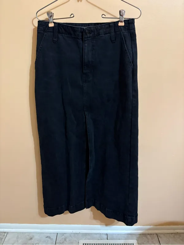 J. Crew Denim Maxi Skirt in Black - Image 3