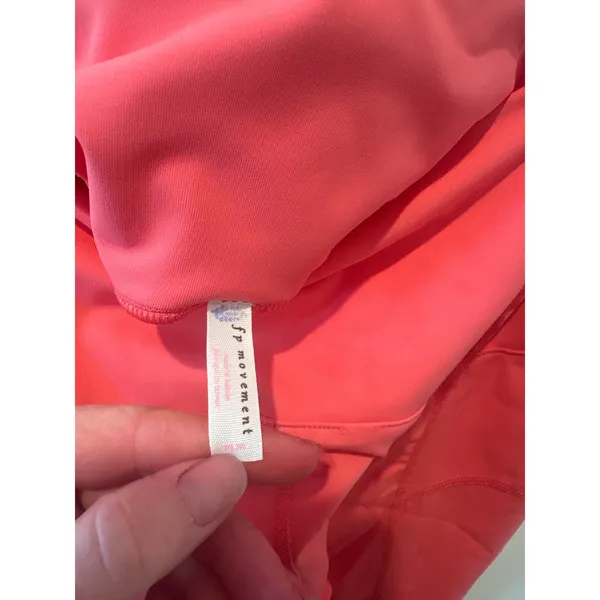 FP Movement Coral Scallop Hem Cropped Leggings Athleisure‎ Workout Capris - Image 3