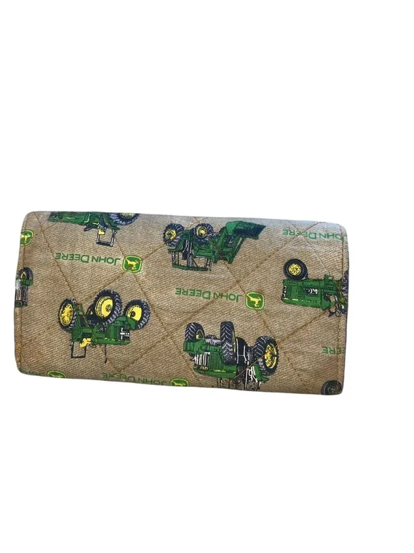 John Deere Quilted Rag Bag Camo Tractor Shoulder Purse Matching Wallet - Image 9