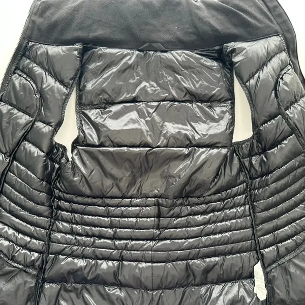 Lululemon Fluffin Awesome Goose Down Vest Shine Black Size 6 Puffer Winter Ski - Image 7