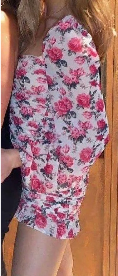 Beginning Boutique Marie Ruched Dress Floral - Image 3