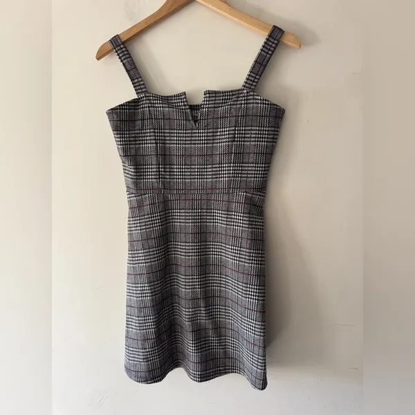 Aeropostale‎ Seriously Soft Houndstooth V-Wire Fit & Flare Dress - Image 2